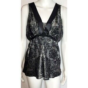 WHBM 100% Silk Paisley Print Tie Back Tank - Size Small